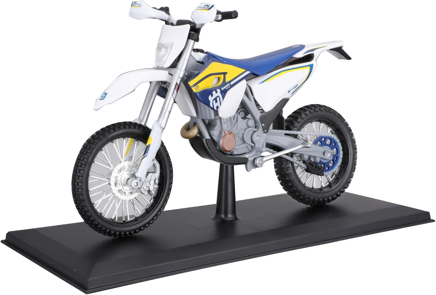 Maisto M32706 Husqvarna FE501 Motorbike-1:12 Scale-Incredibly Detailed Die-Cast Replica Collectible Motorcycle Model, Yellow, Small image 4