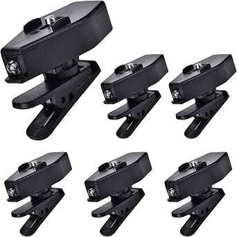 6pcs Reading Light Clip On Eyeglass, 360 Degree Rotation Glasses Clip On Light, Mini Book Light Universal Glasses Light For Night Fishing, Reading