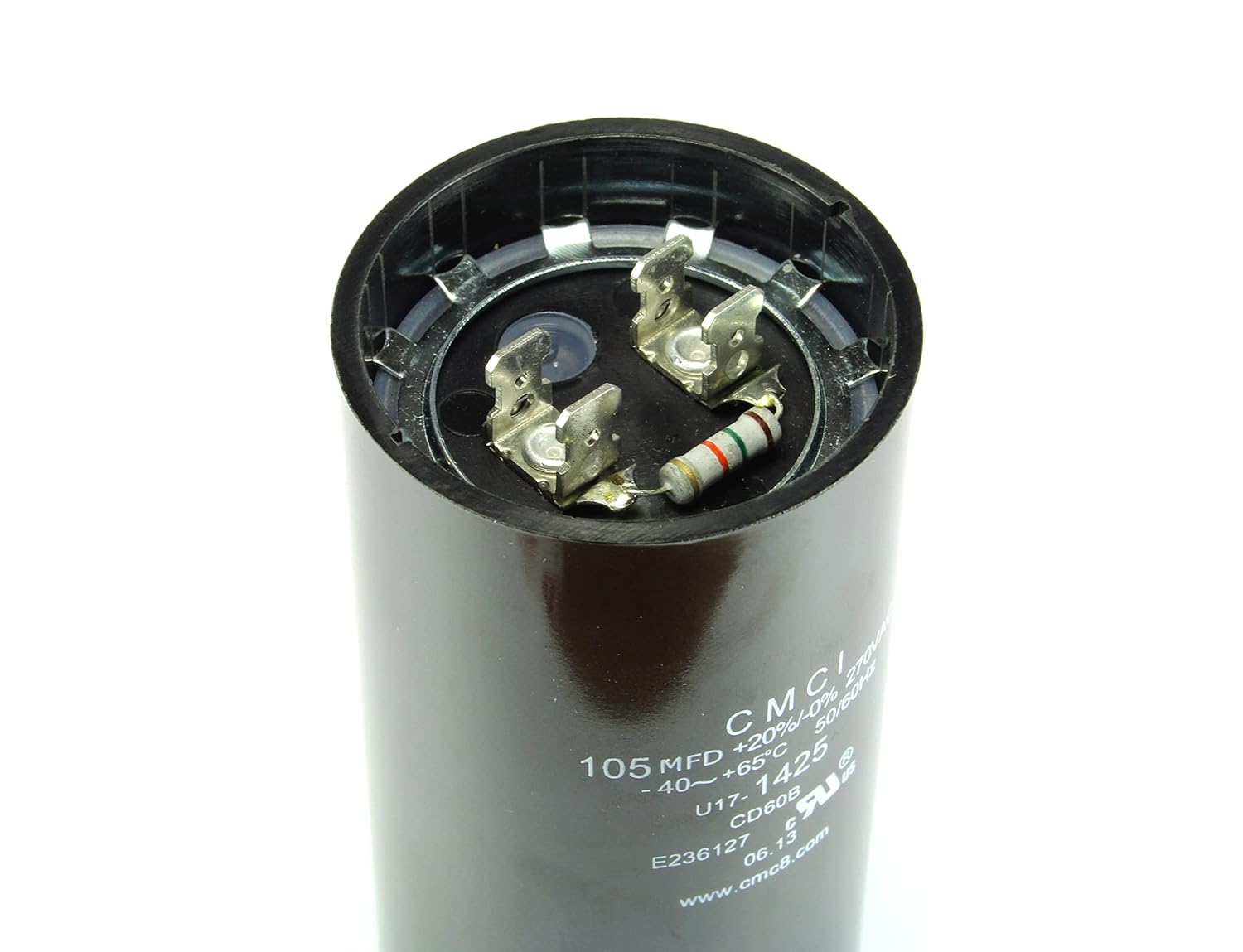 Compatible with China Motors Components U17-1299 Capacitors 105 MFD, 250 VAC, 105-126MFD, CMCI