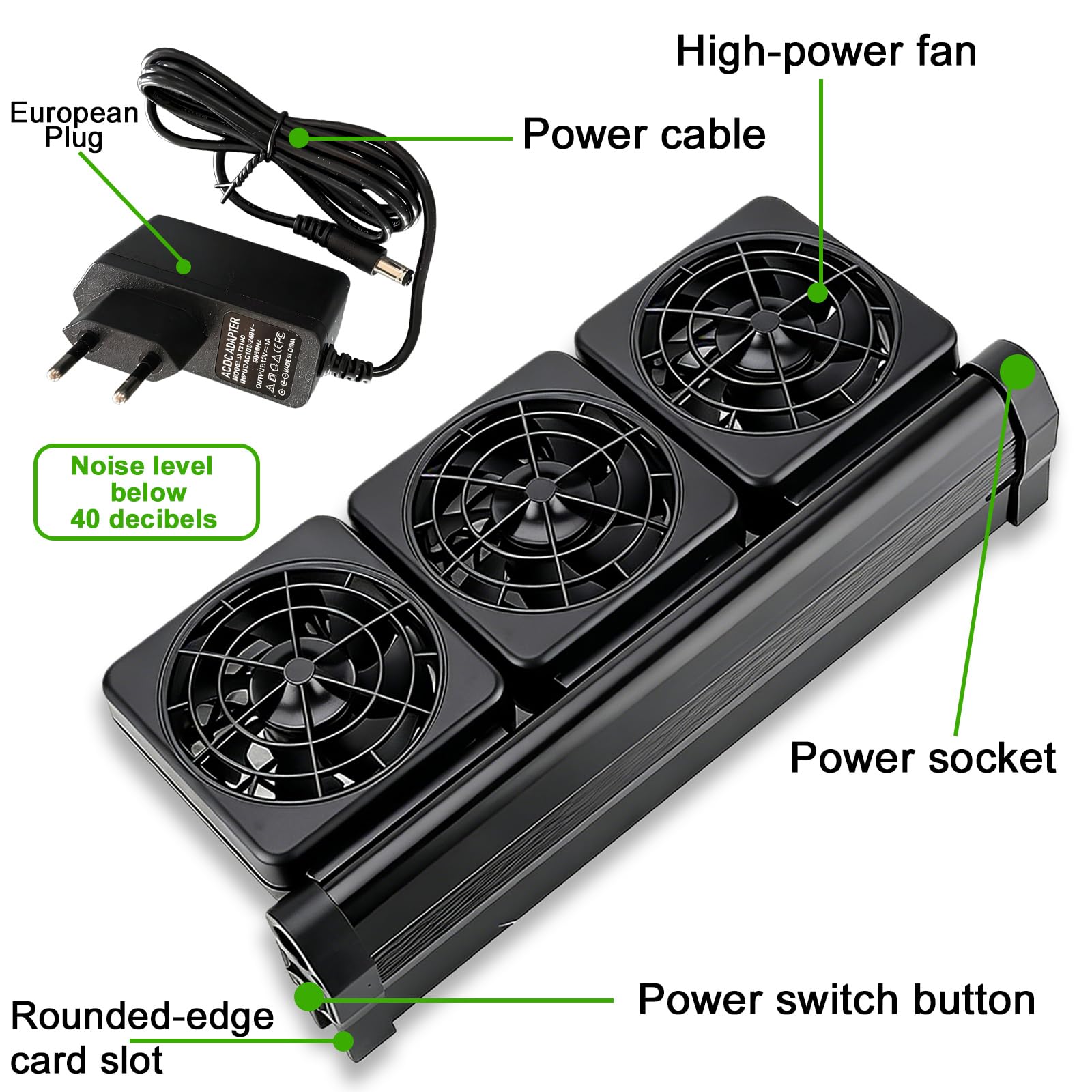PORFOYO 3-Köpfiger Aquarium Lüfter, 7.2w Aquarium Kühlventilator, 5 Regelbare Geschwindigkeiten, Leiser Energieeffizienter Aquarium Lüfter Mit Timer, Verstellbar Aquarium Kühler Für Salz-/Süßwasser