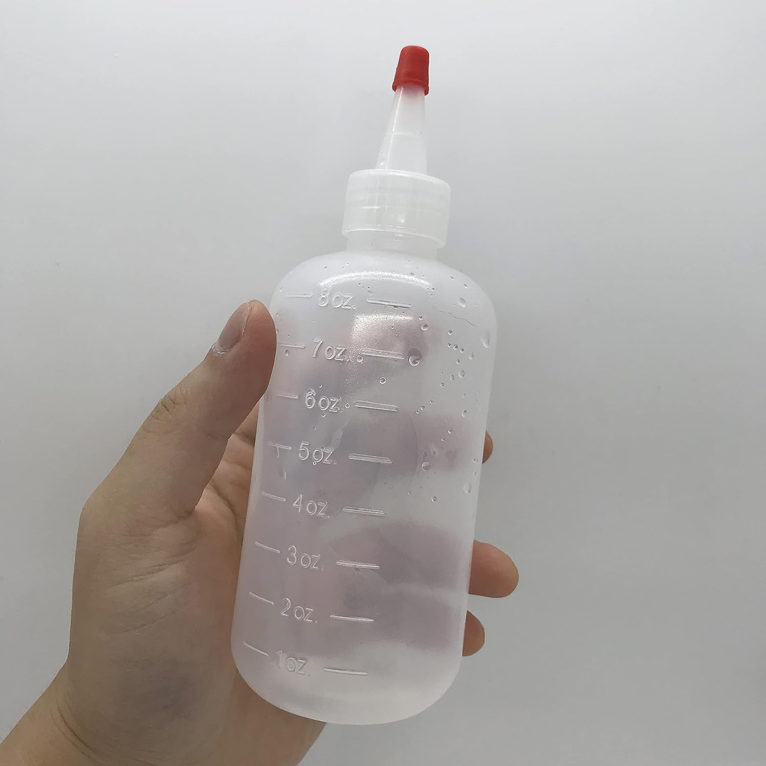 4 Pack Applicator Bottles with Cap 8oz Oil Bottles for Hair Coloring Dyeing BPA Free