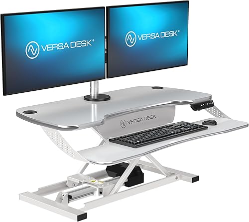 Miniatura 21 de VERSADESK® PowerPro™ Elite 40" x 24" - Convertidor de escritorio eléctrico ancho controlado por aplicación con puerto de carga USB. Eleva hasta 20