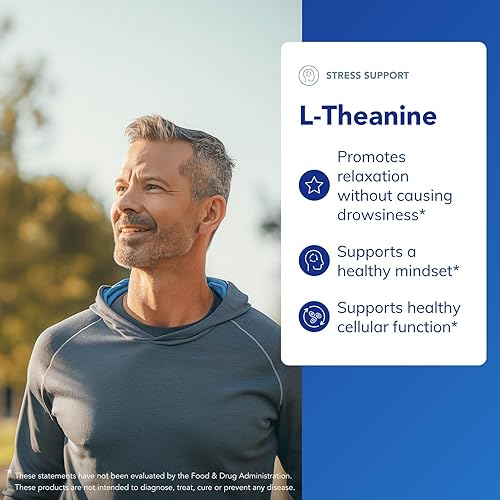 Miniatura 3 de Pure Encapsulations L-teanina  Suplemento de aminoácidos para relajación y bienestar  60 cápsulas