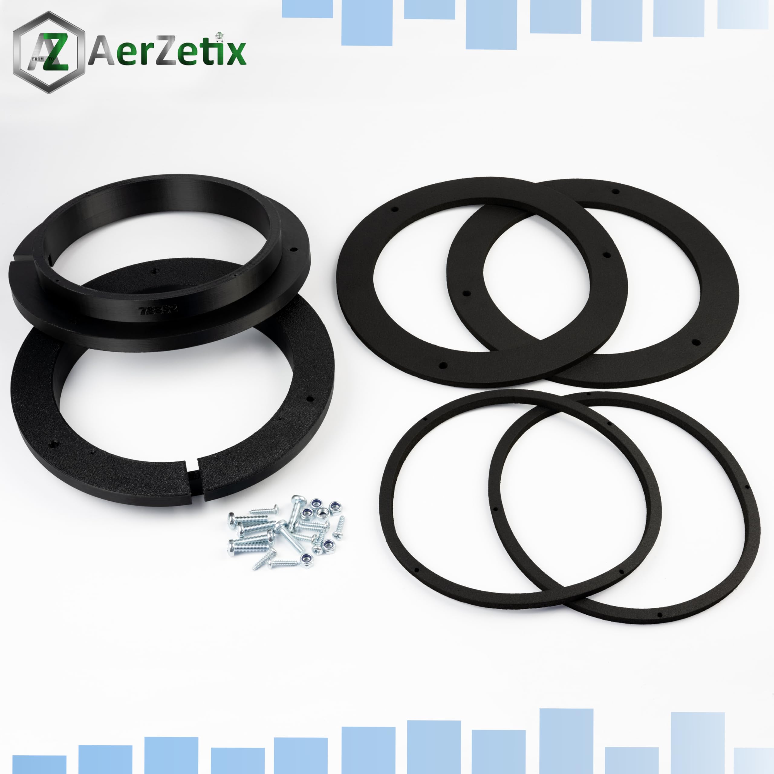 Aerzetix Set di 2 adattatori per altoparlanti Ø165 mm compatibile con Ford Mondeo Mk4 (BA7) / Mercedes A-class W169 / B-class T245