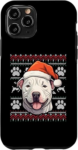 Vista 22 de iPhone XS Max Dogo Argentino Santa Hat Christmas Funny Dog Mom Dad Case