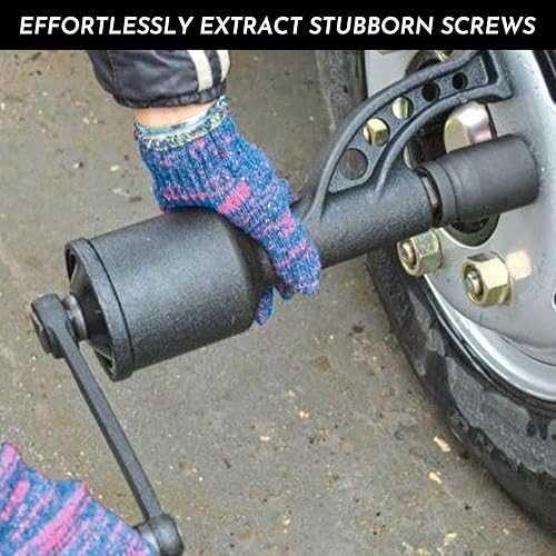 Miniatura 3 de Doppy Llave multiplicadora de torsión 1:78, llave de tuerca de llanta de 5800 NM, juego de llaves dinamométricas con carcasa de ahorro de mano de