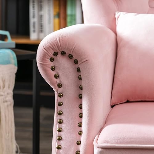 Miniatura 6 de Sillas de lectura Accent Midcentury - Sofá esquinero moderno y cómodo con respaldo copetudo para sala de estar, dormitorio, sala de recepción,