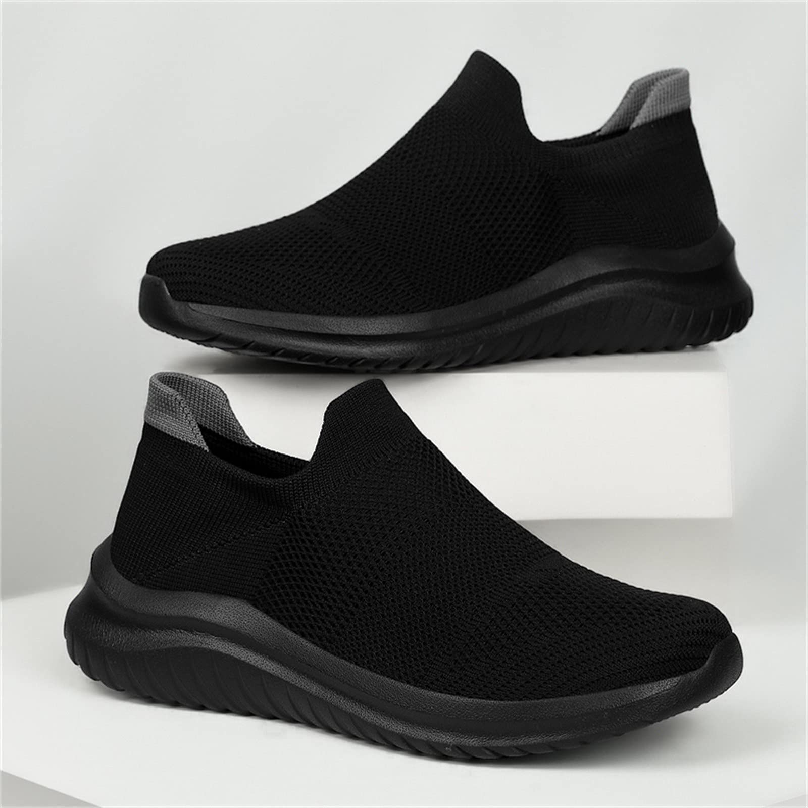 Zapatos ortopédicos para mujer con plataforma para fascitis plantar | Zapatillas de gimnasio de espuma viscoelástica | Malla transpirable y ligera para fitness y uso atlético | Casual y cómodo