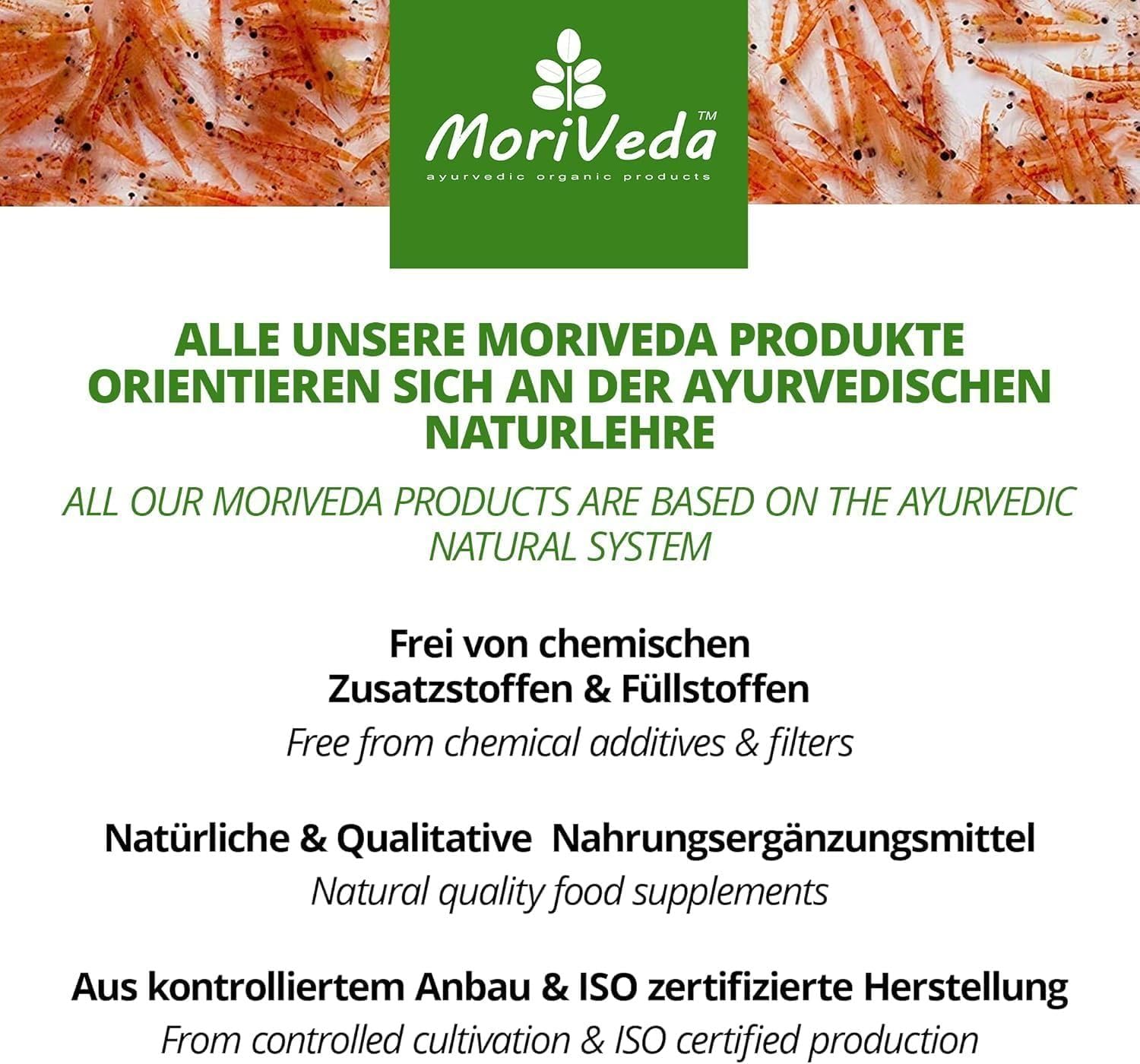 MoriVeda Superba Premium Krillöl, Softgel Caps, mit revolutionärem Omega 3 Öl, verestertem Astaxanthin, Antioxidantien und Vitaminen, MSC-zertifiziert & nachhaltig, 180 Stück