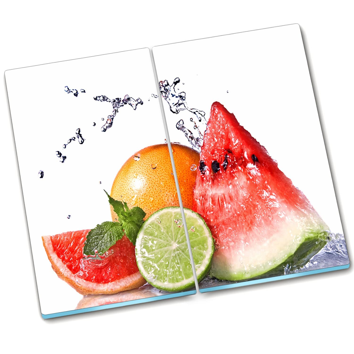Eau de pamplemousse plaque de protection en verre pour cuisiner et préparer sur votre poêle