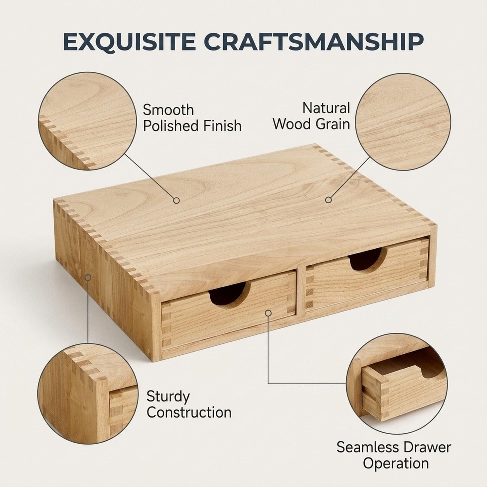 Kaffee Kapselhalter Holz Pod Schubladen Organizer Aufbewahrung für Tee Kaffee Kapseln Als Vielseitiges Zubehör mit Eleganter Optik für Küche Büro Gesc, Holz