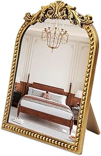 Espejo de maquillaje vintage, espejo de tocad...