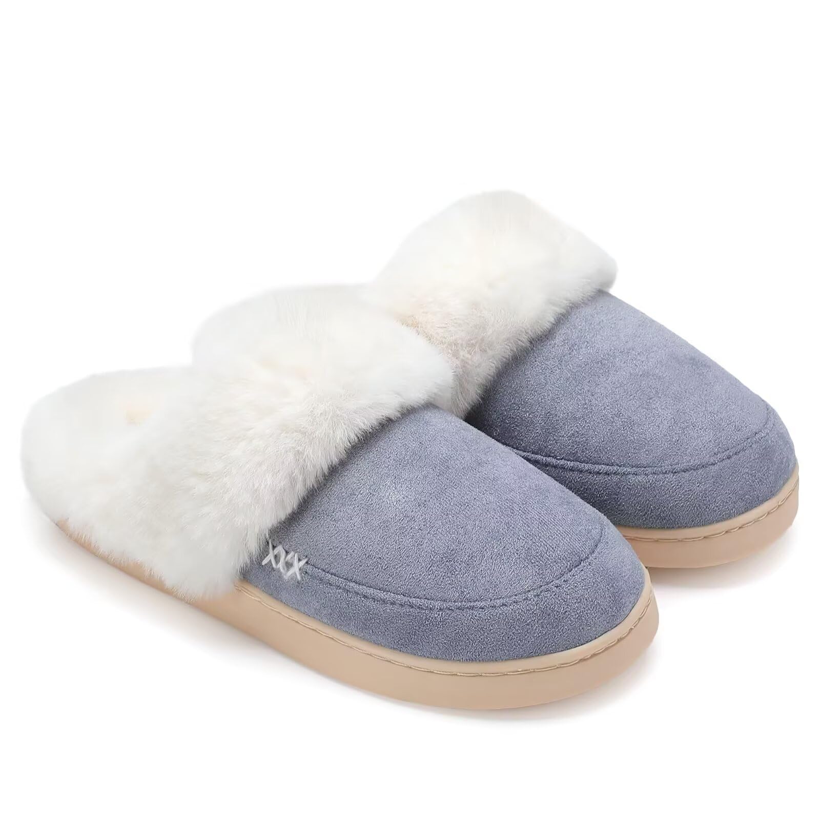 NineCiFun Damen Winter Hausschuhe Warme Flauschige Plüsch Pa
