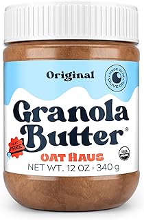 Oat Haus Organic Original Granola Butter | Peanut-free, Almond (Tree-Nut) Free, & School-Safe (Top 8 Allergen Free) | Sunflower Seed & Cookie Butter Alternative | 12 oz (1 Jar)