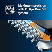 Vista 5 de Philips Norelco Hair Clipper 7000 Series, Hair and Beard Trimmer, Precision Dial, PowerAdapt Sensor, Trim-and-Flow, DualCut, DuraPower, 28 Length