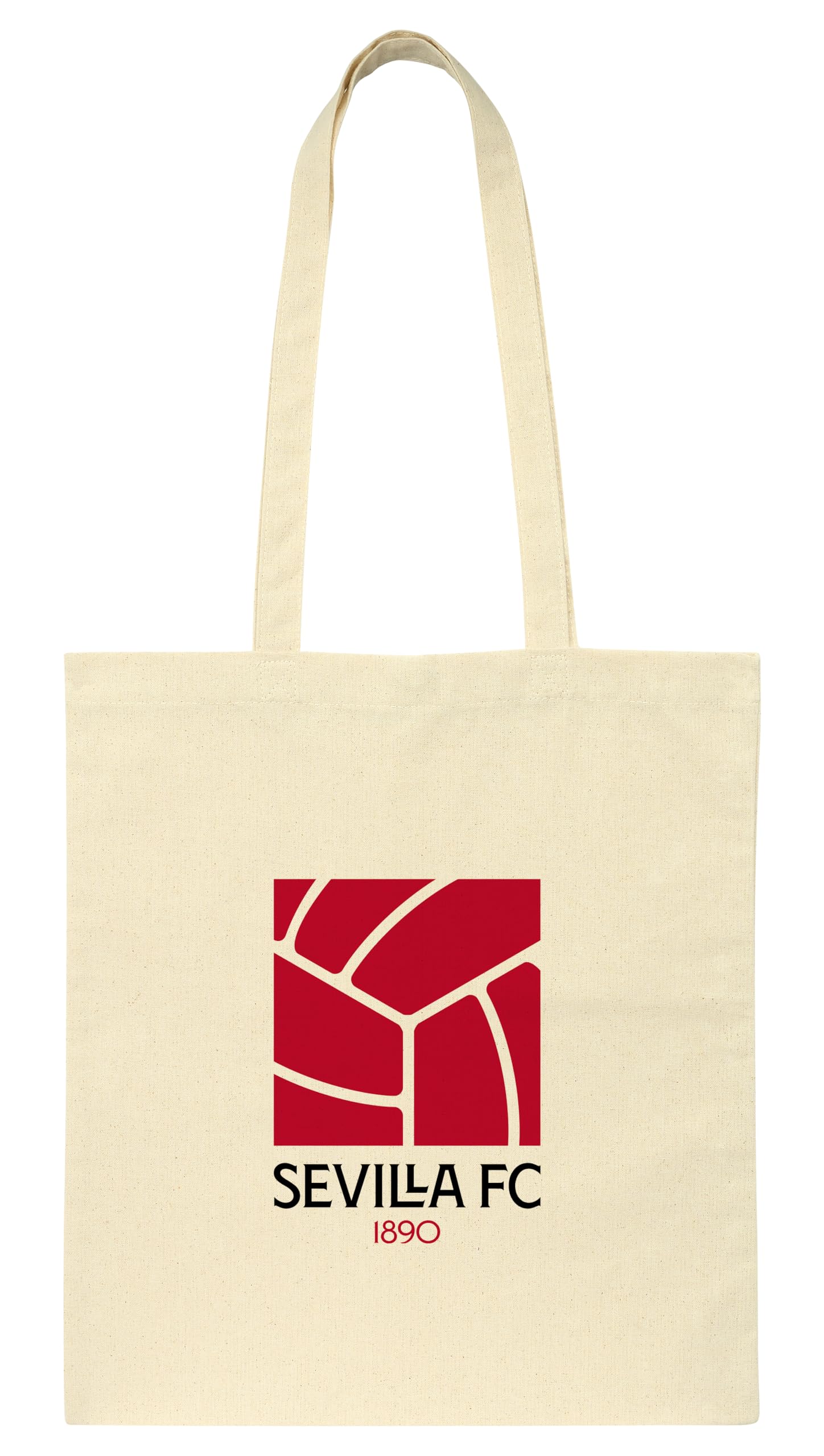 Safta SEVILLA FC - Tote Bag, Women's Bag, Tote Bag, Comfortable and Versatile, Quality and Resistance, 38 x 42 cm, Natural Beige, Natural beige, Estándar, Casual