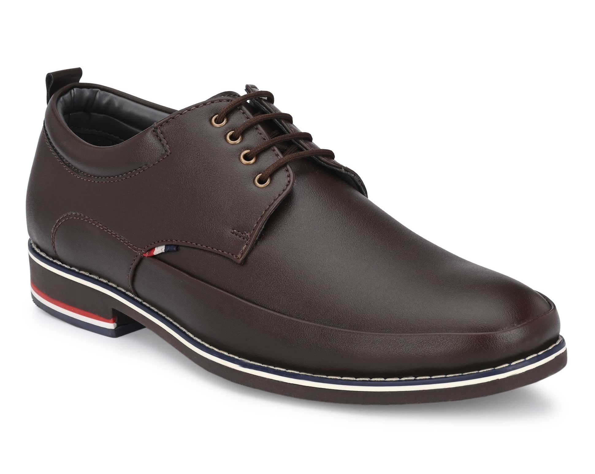 Toro Blu Mens Brown Faux Leather Formal Shoes - 07 UK (B09NNQK62T) Amazon Price History, Amazon Price Tracker