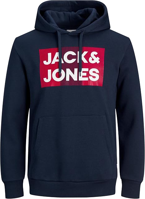 Jack & Jones Men's Jjecorp Logo Sweat Hood Noos Sweatshirt
