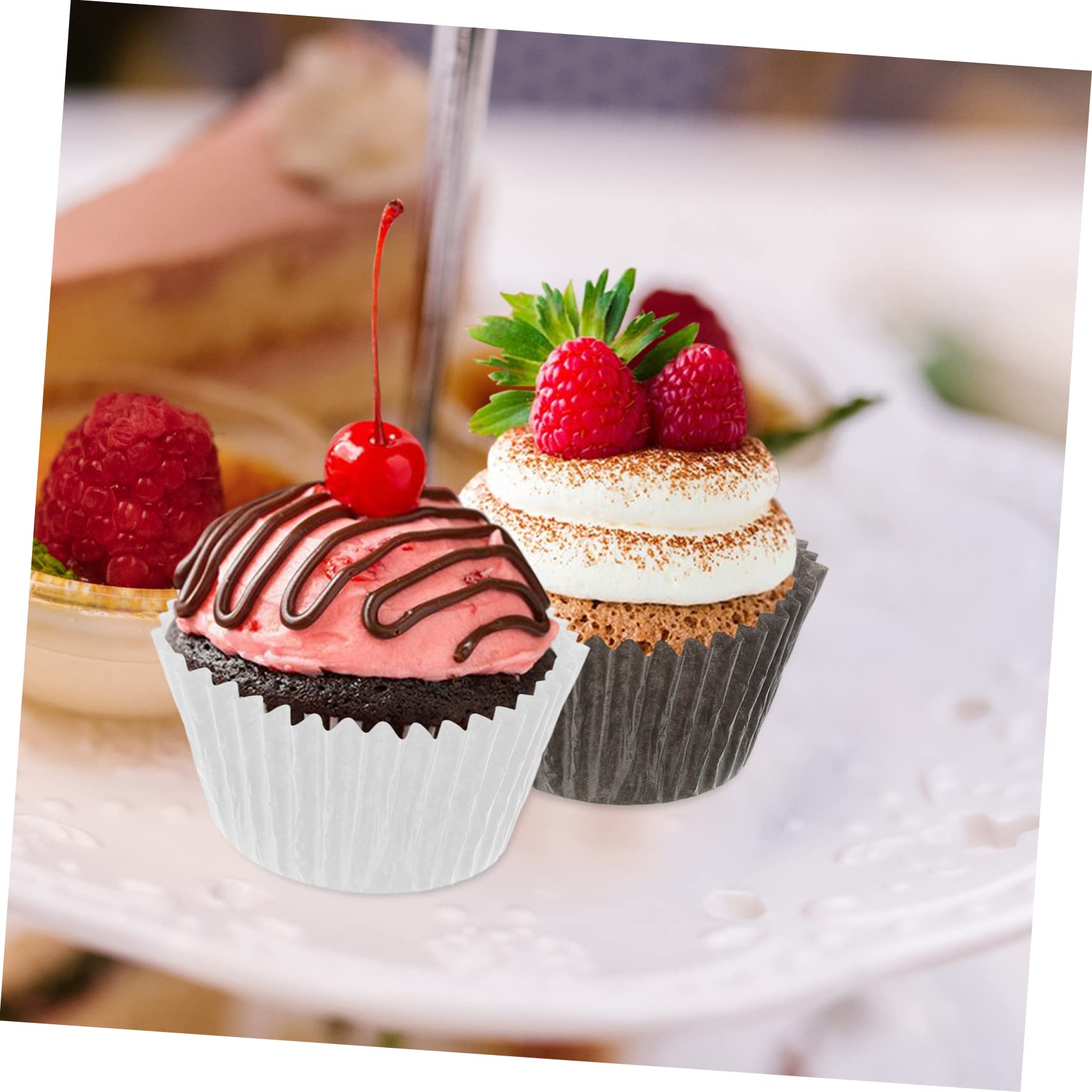 Moldes de Papel Resistentes Textura Confiable 1000 Piezas para Muffins y Cupcakes Ideales para Dulces y Postres en Baby Showers y Aniversarios