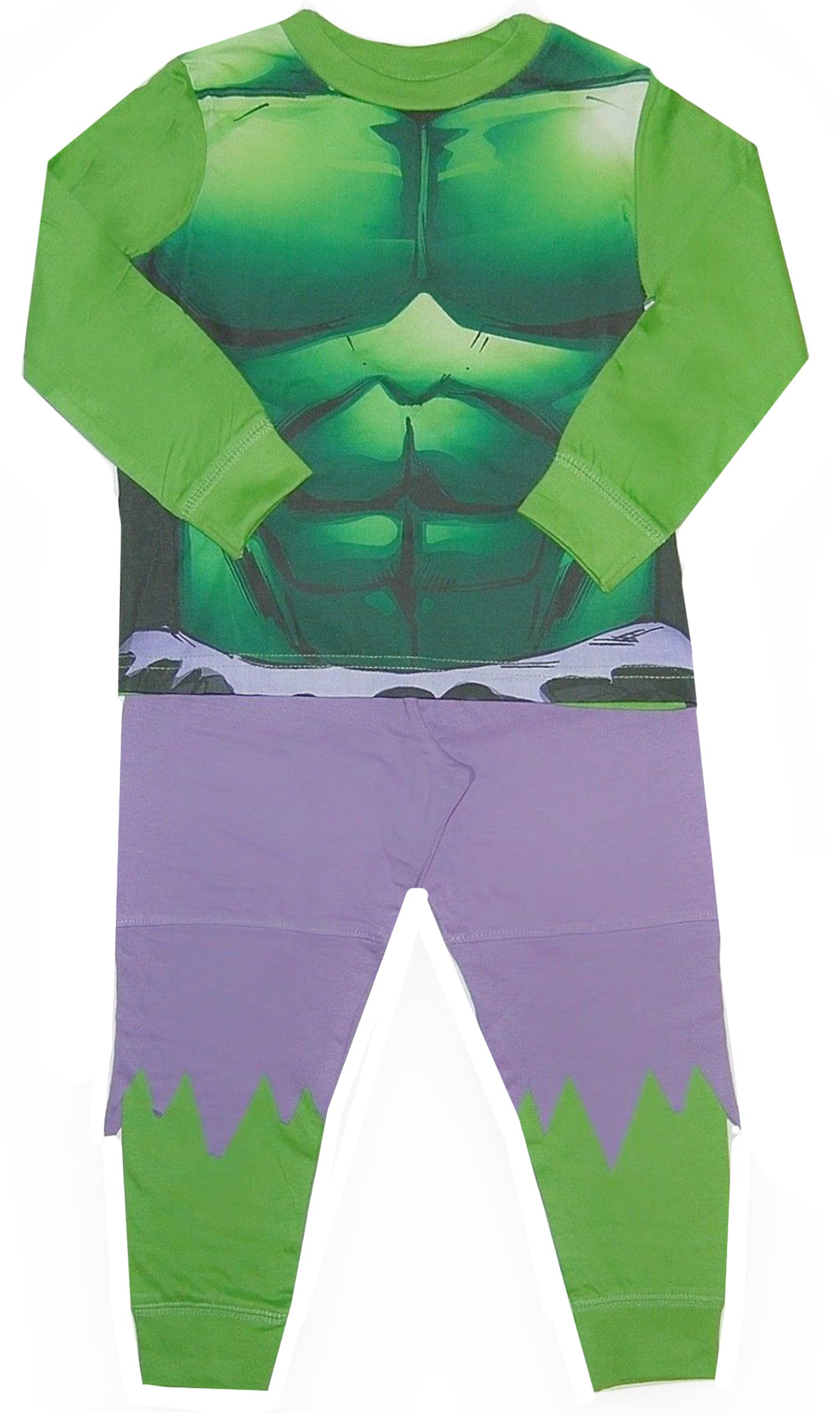 Boys Hulk Pyjamas Marvel Avengers (5-6 Years, Hulk Dressup)