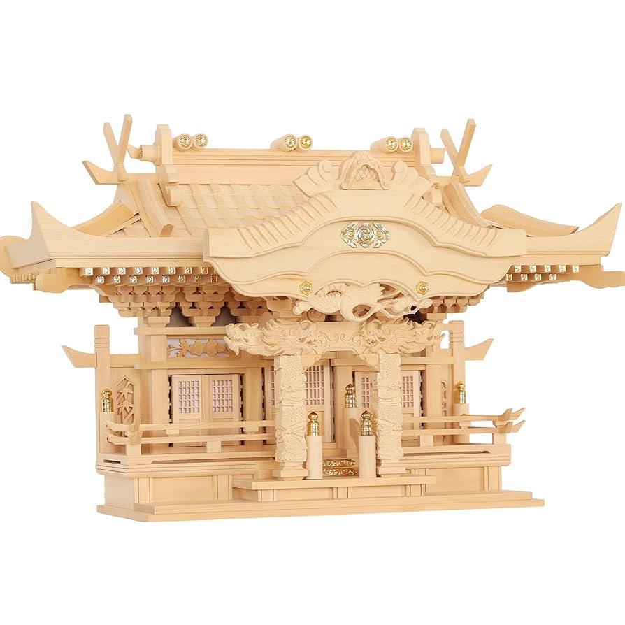 Amazon｜やまこう 神棚 龍神の御社 鶴は舞い、龍踊る 三社