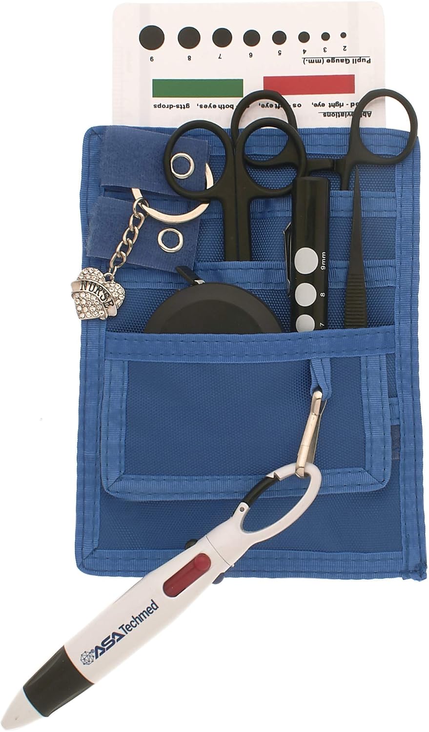 4 Pockets Nurse Organizer Pouch w/Tactical Black Tools