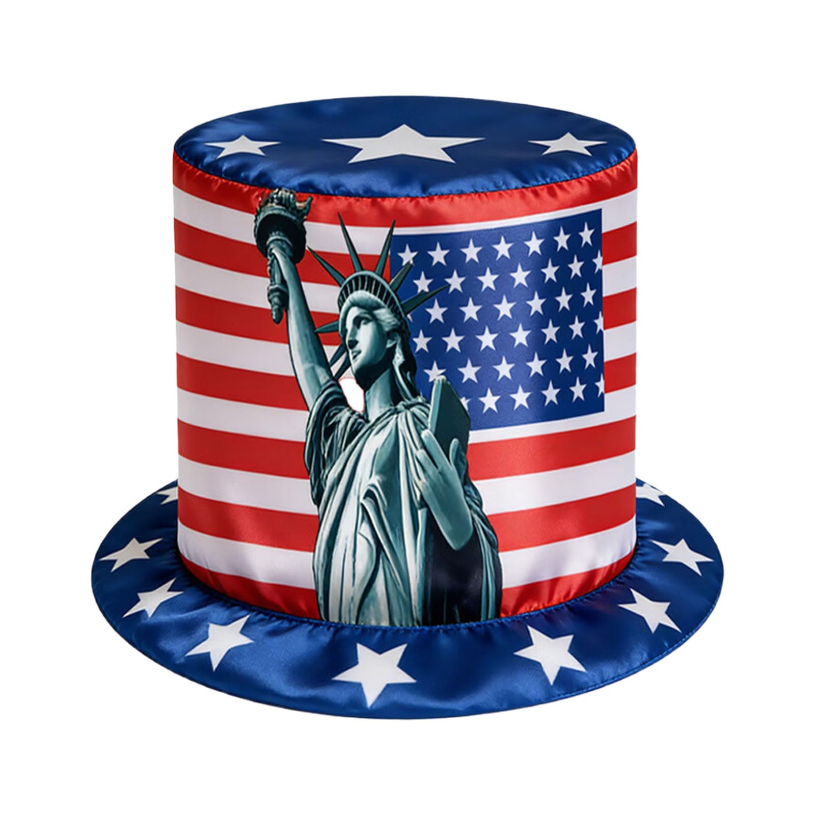 NVOQILIN Cloth Bucket Hat Festival Headwear for Celebration and Holiday Patriotic Occasion Event and Parades Independence Day Party Hat