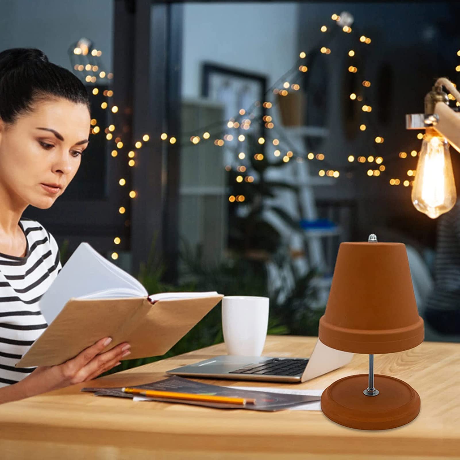 SOOZEE Theelichtkaarsen Houden Warm For Slaapkamer Tuin Terras Theelicht Heater Diy Aardewerk Pot Heater Theelicht Light Oven Keramische Radiator Theelicht Heater