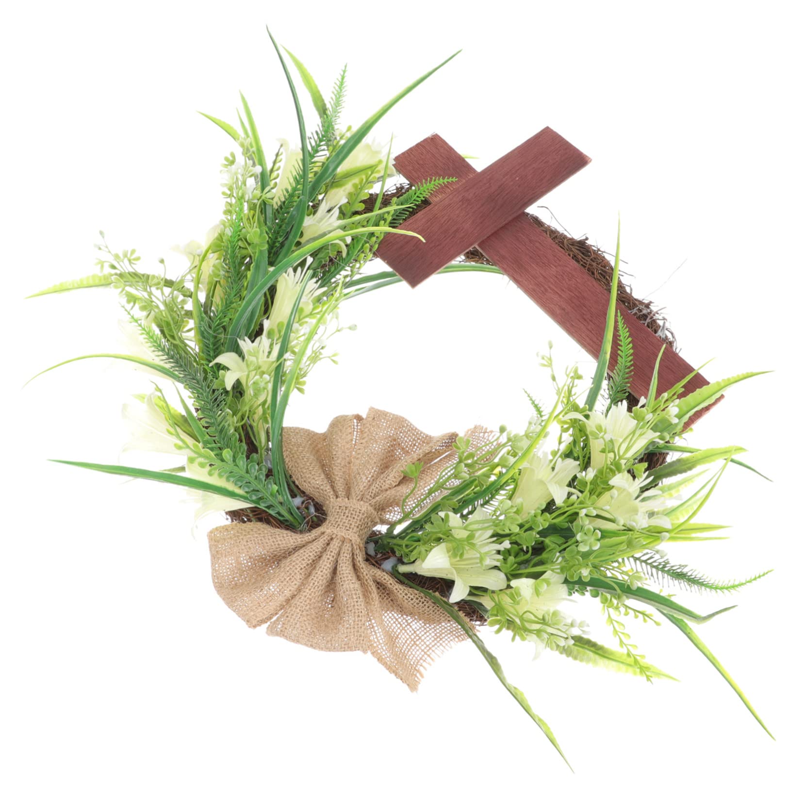 Cabilock Di Pasqua Con Fiori Artificiali Di Pasqua A Croce Con Bouquet Decorazione Per La Casa Per La Celebrazione Della