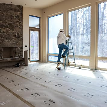 Trimaco X-Board Paint & Remodel, Lightweight Breathable Surface Protector, 1 roll, 35-inch x 100-feet
