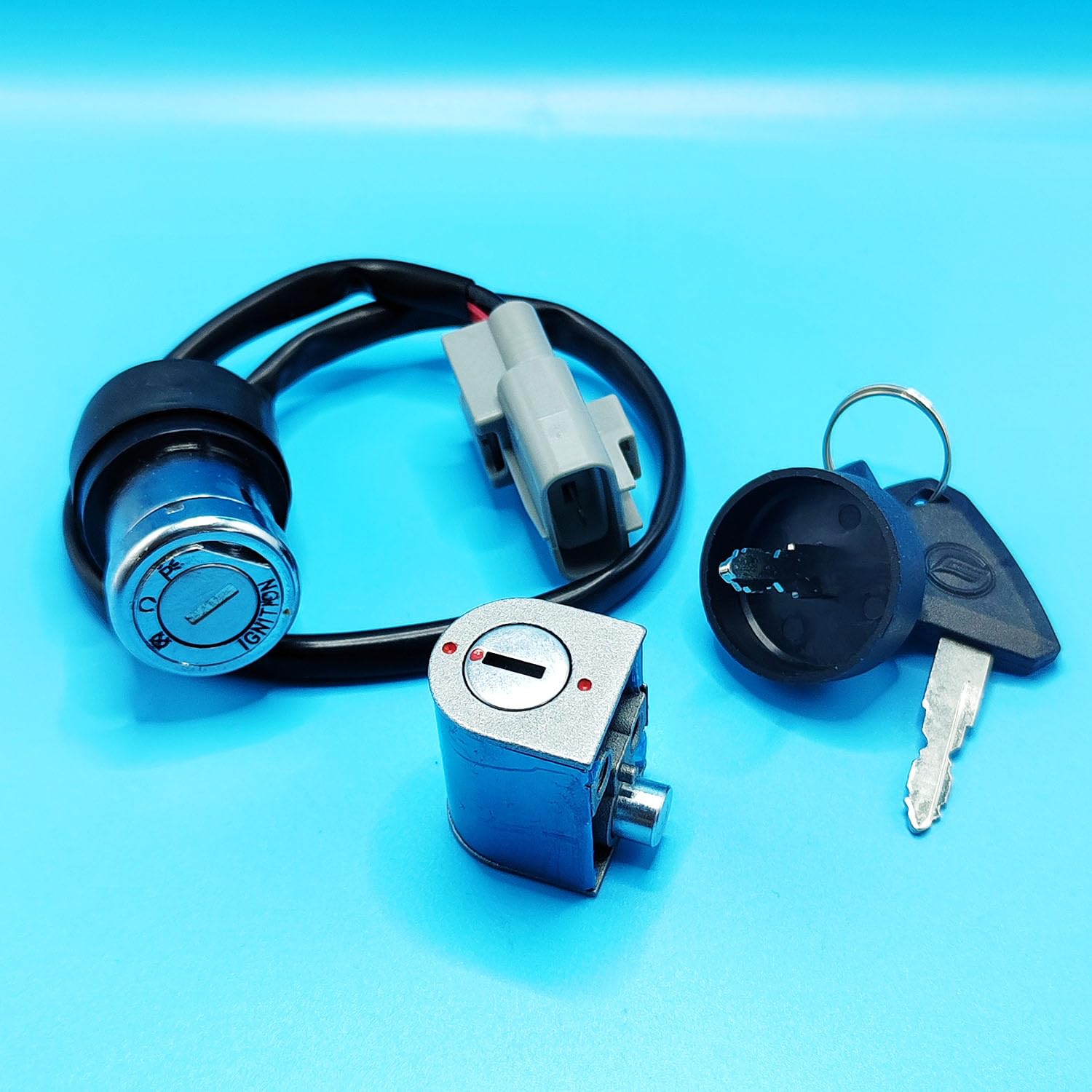 Ignition Switch Lock Set 2 Pins for CFMoto CForce CF1000ATR CF1000AU CF800ATR-3 CF800AU-2A 1000 850XC Replace 9AWA-010100-20000 with Keys