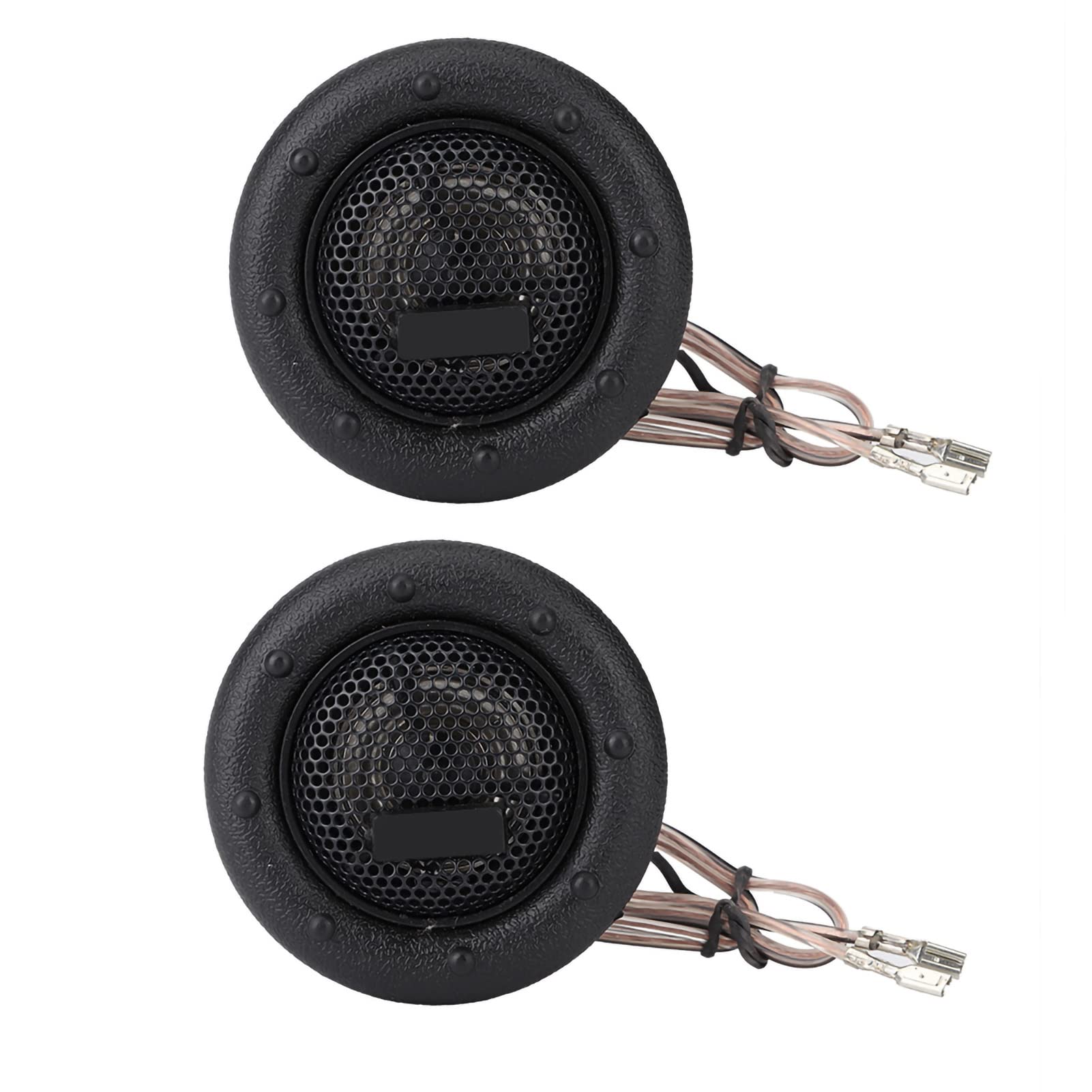 Car Mini Super Power Loud Dome Audio Speaker Tweeter, Compact Size for 12V DC Car Audio Systems with Nonmagnetic Baskets