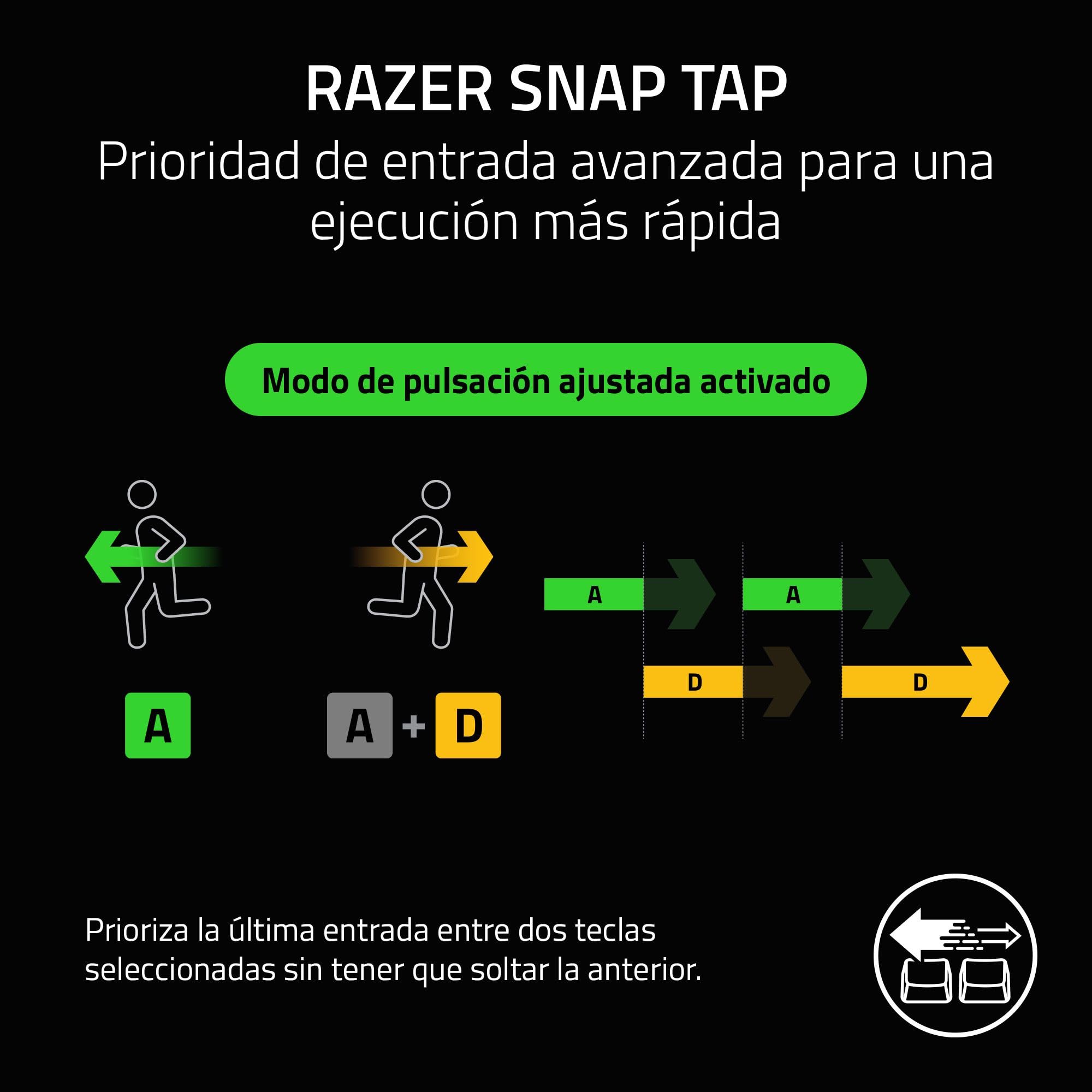 Razer Joro Portable Keyboard - Teclado inalámbrico retroiluminado Compacto - Bluetooth - WiFi - Perfil bajo - USB-C - Compatible Apple Mac OS & iOS - Windows - Teclado QWERTY US | Negro