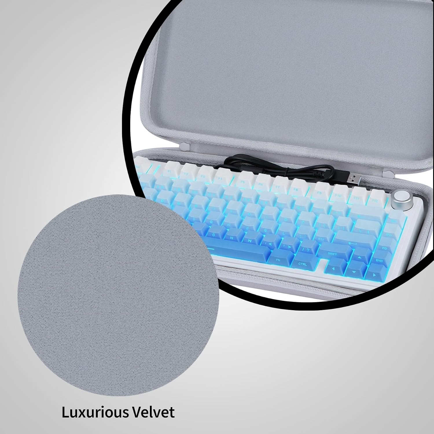 Hard Case Compatible with Aula F75 Pro / F75 MAX Wireless Keyboard image 4