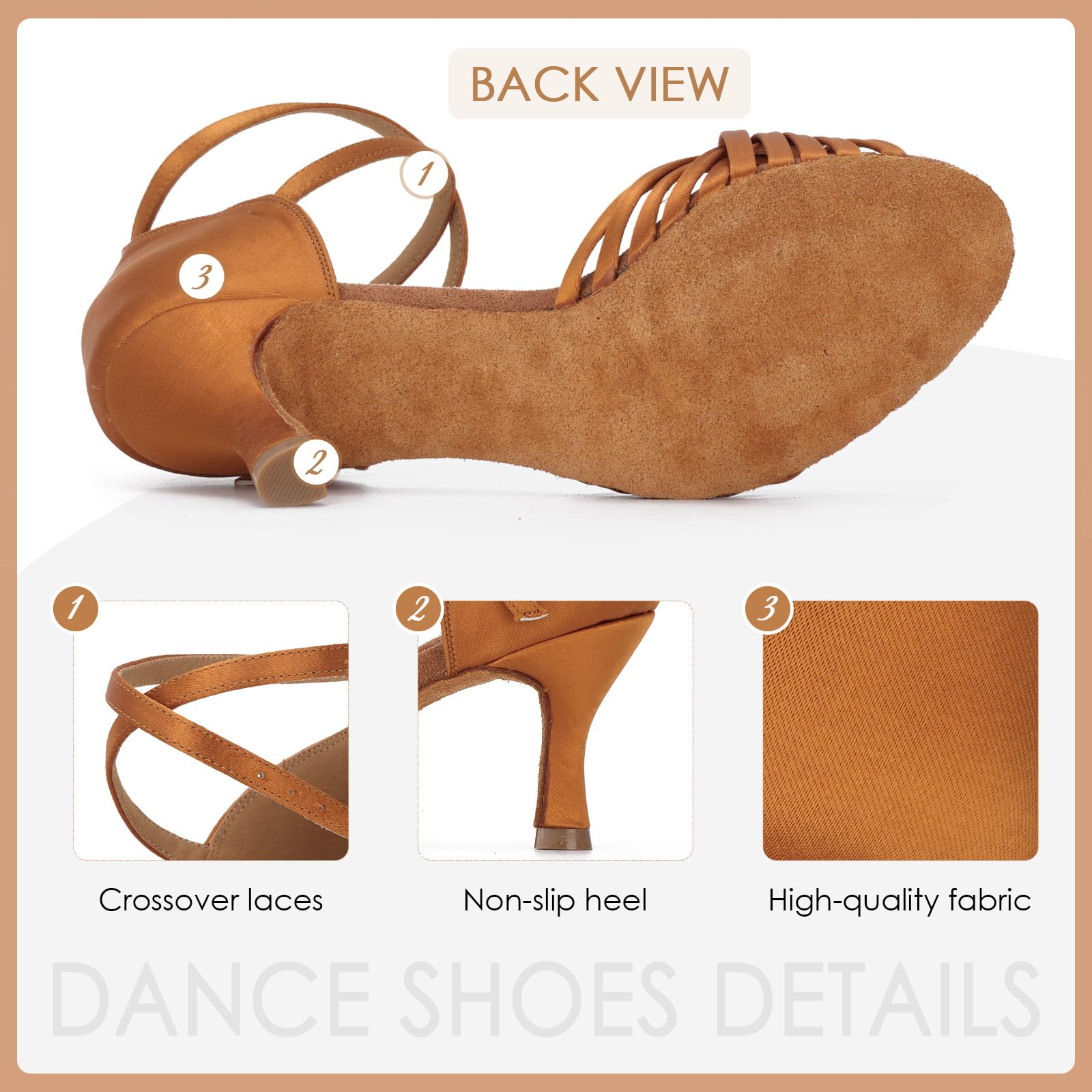 Zapatos de Baile de salón para Mujeres Formales Salsa Tango Bachata Zapatos de Interior para Fiesta
