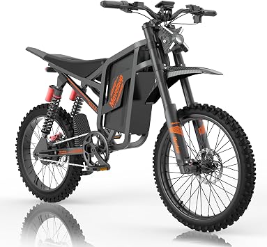 Electric Bike for Adults 3000W Peak 19"/20" Fat Tire All Terrain Off-Road Tire 80/120 Miles 35 MPH Electric Dirt Bike - 48V 22.4/32 AH Battery Tested to UL 2849 Powered