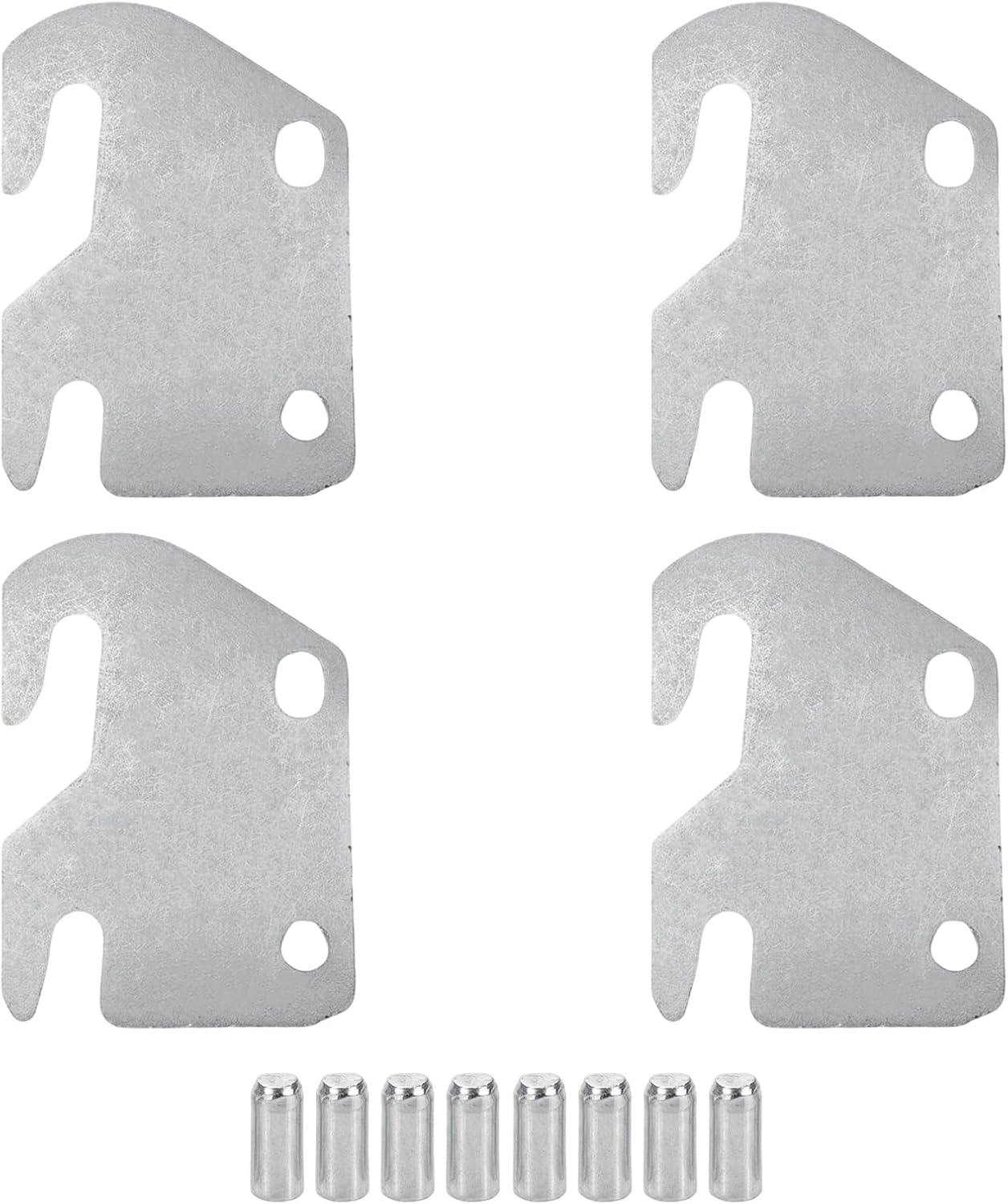 Antrader 4 Sets Hook Plates for Wooden Beds Frame Bracket