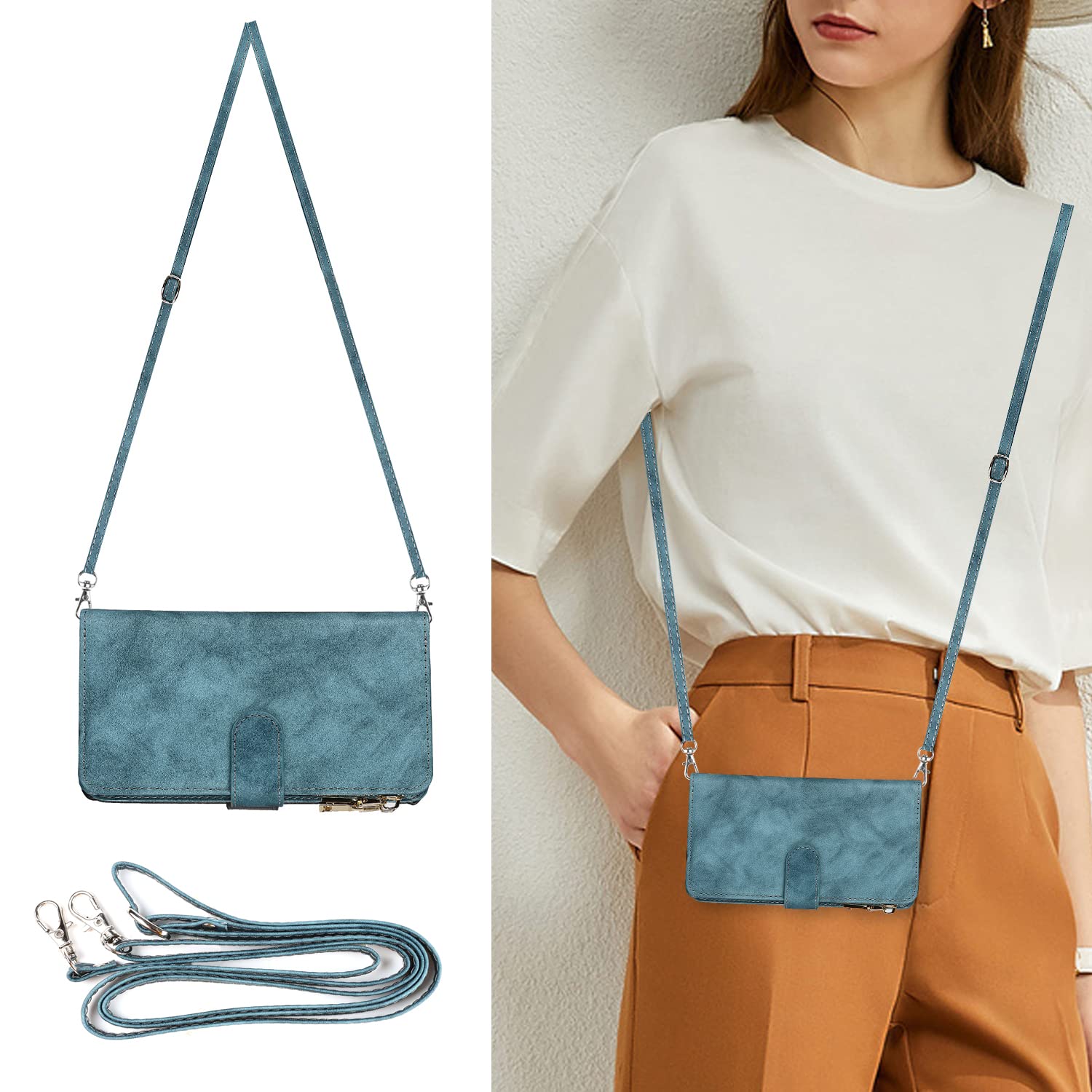 iPhone XR 対応 スマホ ケース iPhone XR肩掛け 首かけ 斜めがけ ショルダー PUレザー ケース iPhone XR カード収納