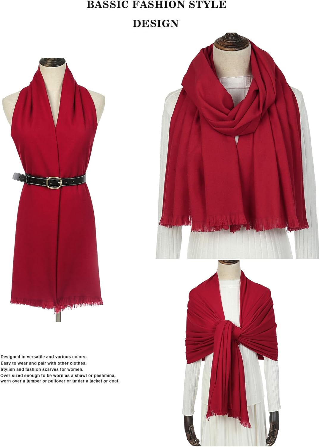 Pashmina shawls and wraps for Evening Dresses Scarf for Women Winter Shawl Wraps for Women Weedings - Image 5