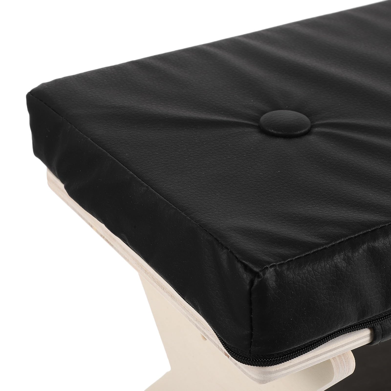 DOITOOL Reposapiés de Madera para Oficina con Patas en X, Negro