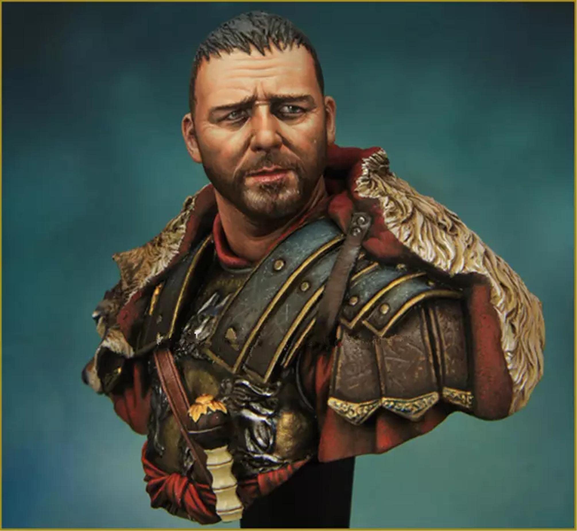 Goodmoel 1/10 Antico Comandante Militare Romano Resina Figura Busto Modello/Soldato Smontato e Non Verniciato Die Cast Kit/Lw-7516