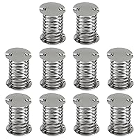 Vista 1 de Base de resorte de metal de 0.59 x 0.43 pulgadas, resorte en espiral para manualidades, paquete de 10