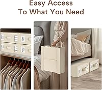 Vista 6 de Criusia Organizadores y Almacenamiento de Sábanas, Paquete de 4 Organizadores Plegables para Armario de Ropa Blanca – Soporte de Ropa de Cama