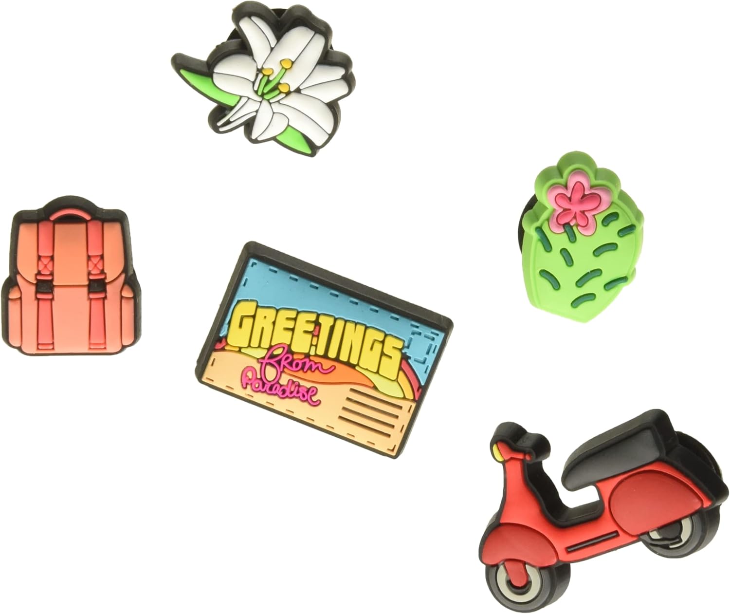 Crocs Jibbitz 5-Pack Travel Shoe Charms | Jibbitz for Crocs, Cross Country, Small : Clothing, Shoes & Jewelry