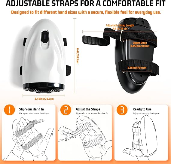 Professional Barber Massager, Cordless Handheld Vibration Massager, White