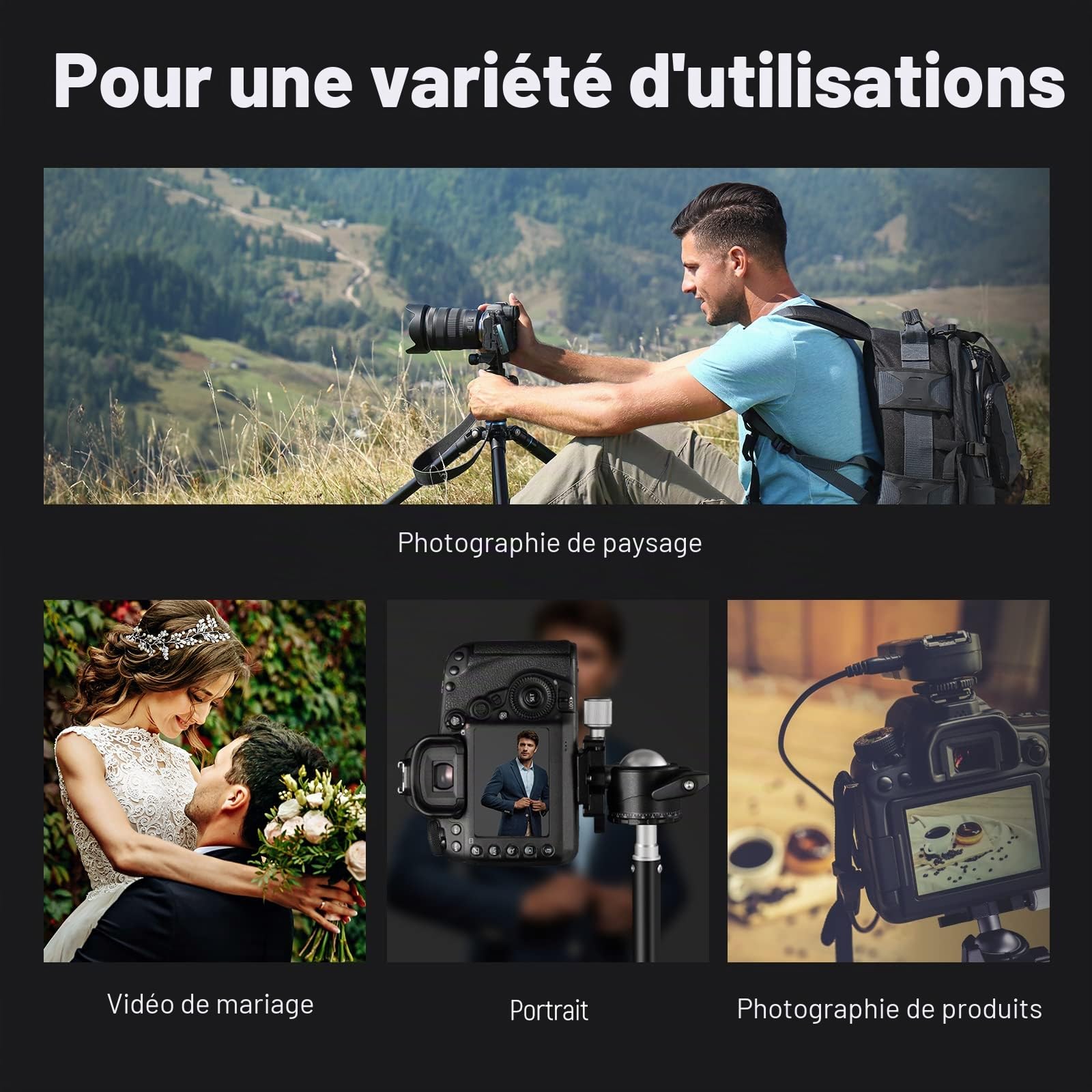 NEEWER Tête sphérique à Profil Bas pour trépied d'appareil Photo, 36 mm, tête de trépied panoramique en métal avec Centre de gravité Bas, Compatible avec Plaque de dégagement Rapide Arca 1/4" pour