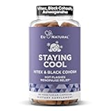 Staying Cool Menopause Supplements for Women – Hormonal Hot Flash Relief, Weight Support, & Night Sweats – Vitex Chaste Tree & Black Cohosh – 60 Vegetarian Soft Capsules
