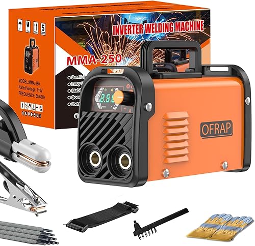 Soldador de palo, máquina de soldadura mejorada MMA 250A 110V, ARCLift TIG 2 en 1 Mini máquina de soldar, soldador portátil con arranque en