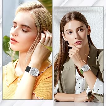 Elastic Watch Straps Compatible with Casio F-91W/F-84/F-94/F-105/F-108/AE-1200/W-217H/W-218H/A-158W/A-168W/SGW-300H/W-800H, Adjustable Stretchy Sport Strap Comfortable Nylon Replacement Band