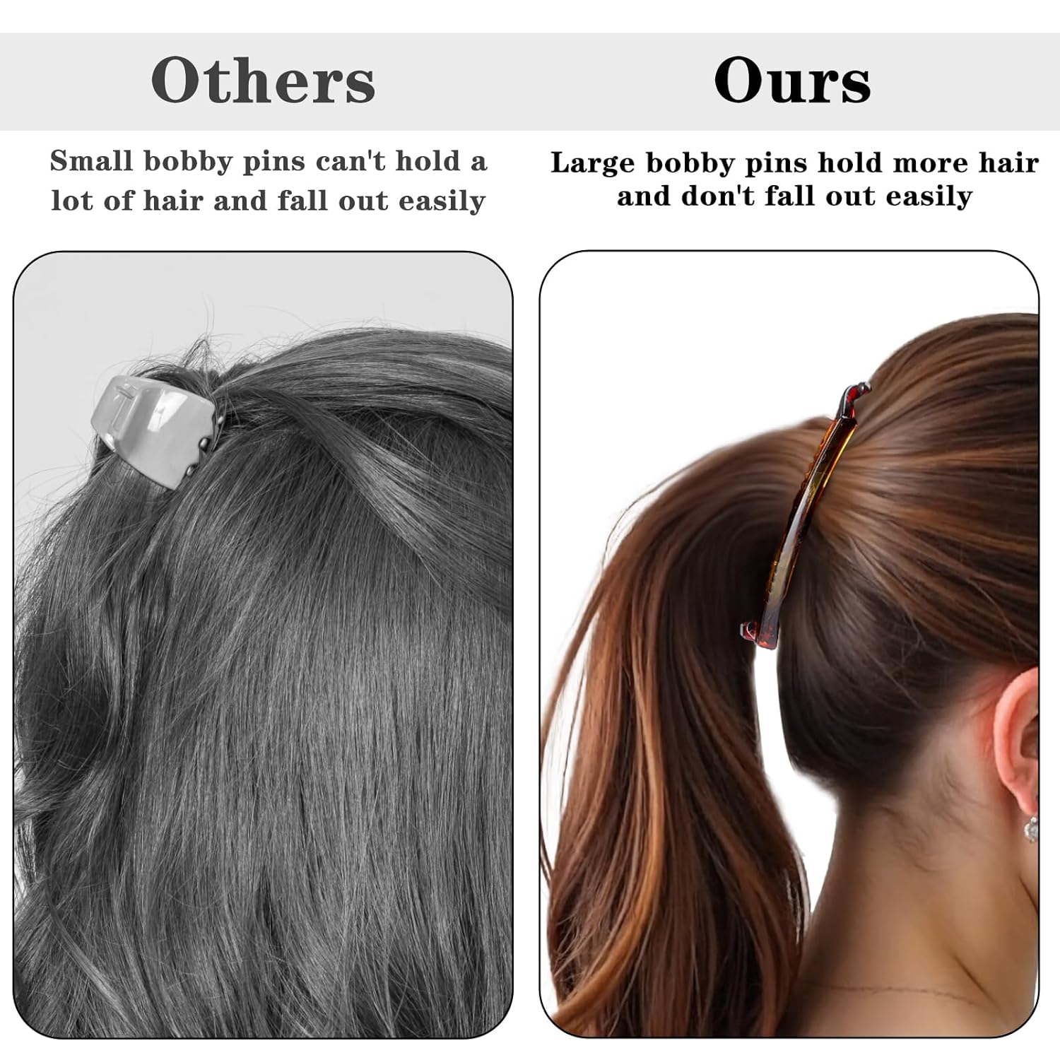 3Pcs Banana Hair Clips Large French Banana Clips for Medium Thin Hair Big Combs Non Slip Classic Bananas Claws, Styling Accessories for Women Ladies - Image 6